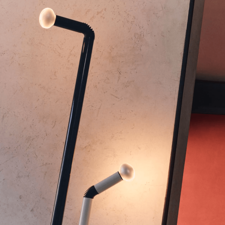 STILNOVO Periscopio floor lamp 131/197cm white, black, red