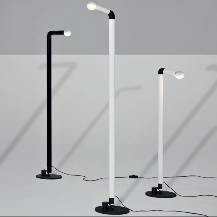 STILNOVO Periscopio floor lamp 131/197cm white, black, red