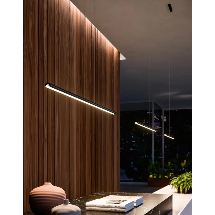 LINEA LIGHT HALFPIPE 9809 linear LED pendant light 98cm or 143cm