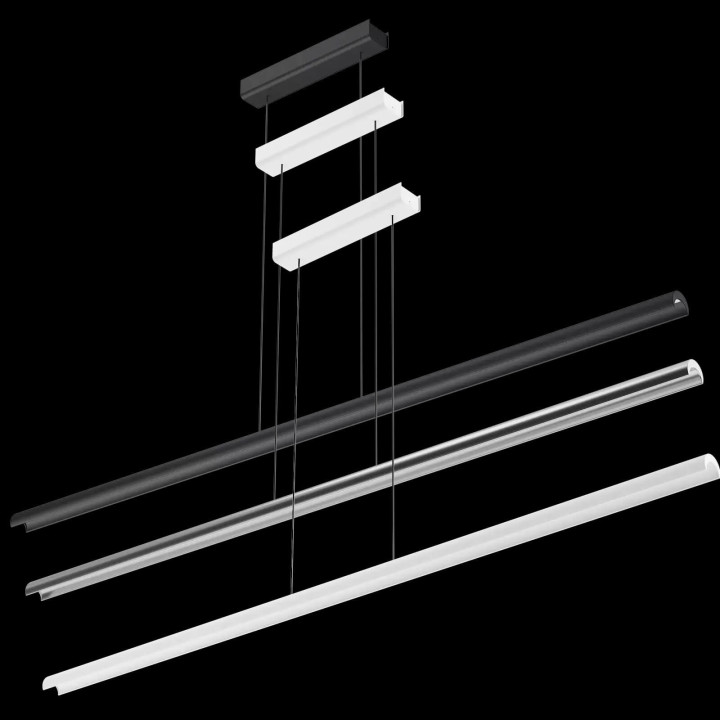 LINEA LIGHT HALFPIPE 9809 linear LED pendant light 98cm or 143cm