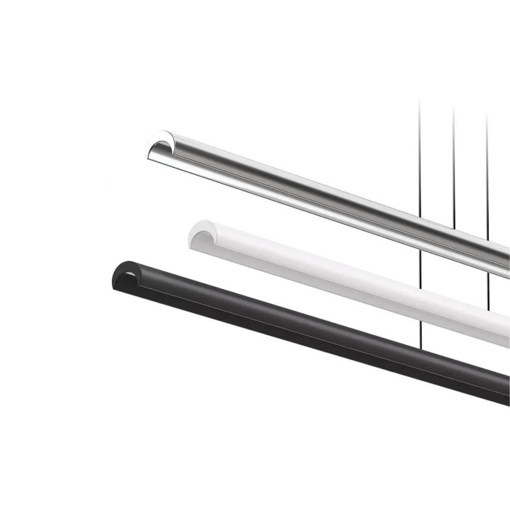 LINEA LIGHT HALFPIPE 9809 linear LED pendant light 98cm or 143cm