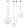Artemide Castore Sospensione pendant light opal glass Ø14–42cm