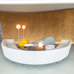 Artemide Castore Terra 1055010A lampa podłogowa 35cm kula wys 182cm