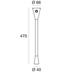 LINEA LIGHT SNAKE 7232, 7233 biały, czarny kinkiet LED 2W do czytania