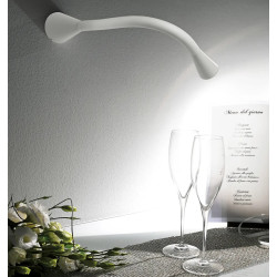 LINEA LIGHT SNAKE 7232, 7233 biały, czarny kinkiet LED 2W do czytania