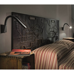 Wall light LED LINEA LIGHT Snake white, black  7234, 7235 switch