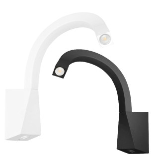 Kinkiet LED Linea Light SNAKE 7234, 7235 biały, czarny z włącznikiem