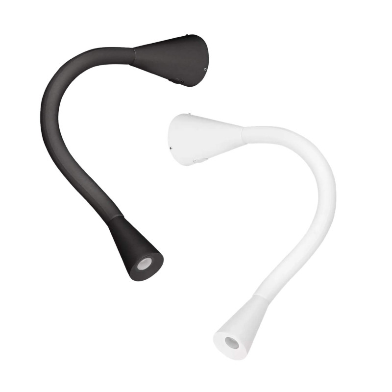 Kinkiet LED Linea Light SNAKE 7232, 7233 biały, czarny z włącznikiem