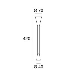 Linea Light SNAKE 7220, 7221 LED 2W reading wall lamp without a switch