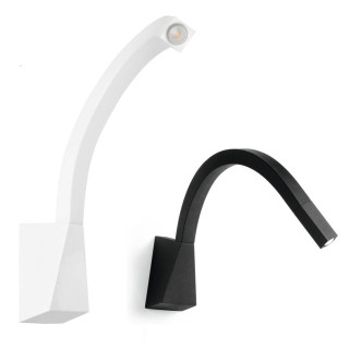 Linea Light SNAKE 7226, 7227 LED wall light, black, white without a switch