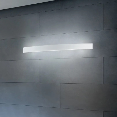 LINEA LIGHT Curve 1143, 1144, 1147 white, rust, concrete wall 69cm