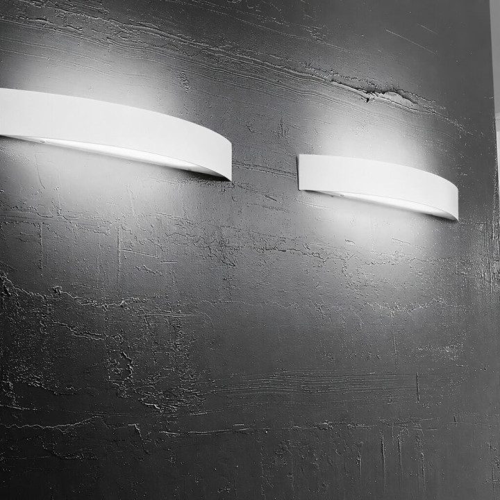 LINEA LIGHT Curve 1143, 1144, 1147 biały, rdza, beton kinkiet LED 69cm