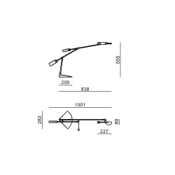 STILNOVO Halley 9586, 9587 lampa stołowa LED 2700K/3000K