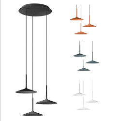 LINEA LIGHT Poe P3 8355/6/8/9 wisząca potrójna lampa LED 19W