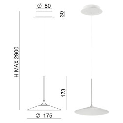 LINEA LIGHT POE 8350/1/3/4 pendant lamp LED 7W