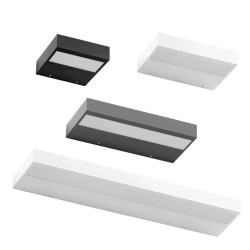 LINEA LIGHT REGOLO DOUBLE BI kinkiet LED biały, czarny, szary 15-61cm