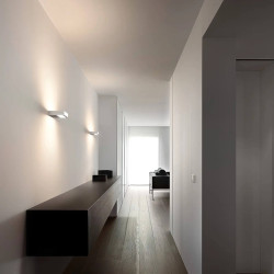 LINEA LIGHT REGOLO DOUBLE BI LED wall light white, black, grey 15–61cm