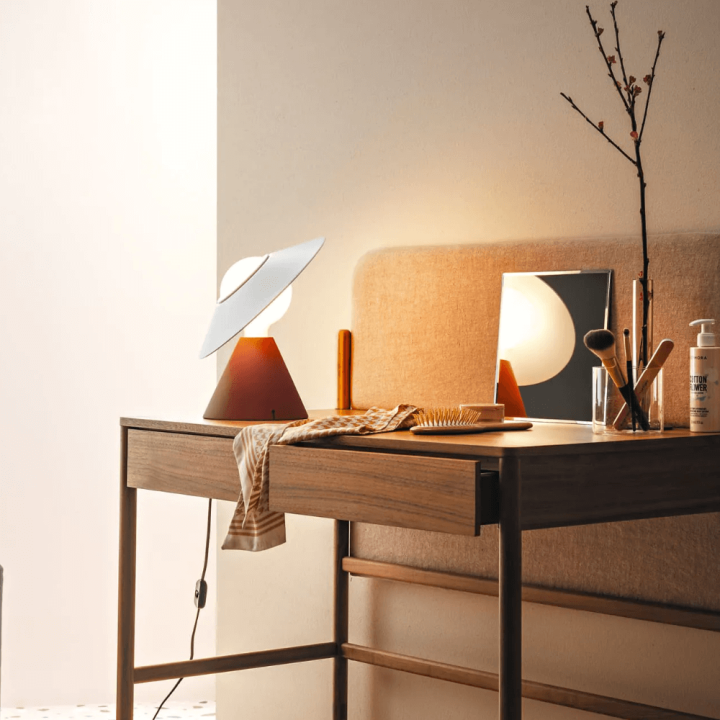 STILNOVO FANTE 8966, 8968 table lamp E27 black, terracotta