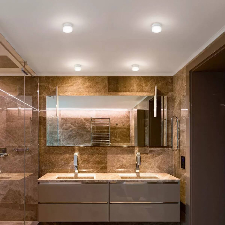 Linea Light CHOBIN65 8321, 8322 wall light, surface IP65 white LED