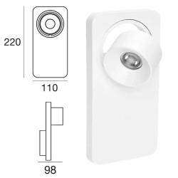 Linea Light BEEBO W 7972, 7973, 7974 kinkiet LED 5W biały, czarny, dąb