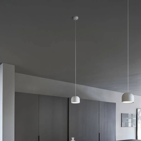 LINEA LIGHT OUTLOOK 8420 white single pendant lamp LED 11W 2700K-3000K