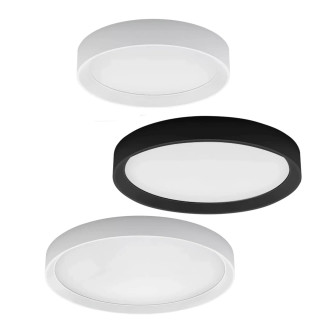 LINEA LIGHT TARA R 8334, 8337, 8340 round LED ceiling white or black