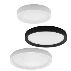 LINEA LIGHT TARA R 8334, 8337, 8340 okrągły, biały, czarny plafon LED