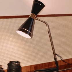 STILNOVO MEGAFONO 9574, 9575 lampa stołowa 2xE14