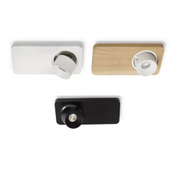 Linea Light BEEBO S 8460/1/2 ceiling light white, black, oak LED 11W