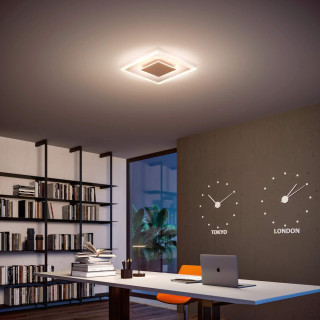 LINEA LIGHT ARUBA szklana, kwadratowa lampa sufitowa LED 35cm, 50cm