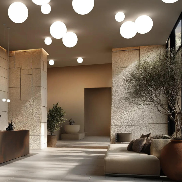 LINEA LIGHT OH! S E27 12122/4/6 lampa sufitowa kula 28cm, 38cm, 55cm