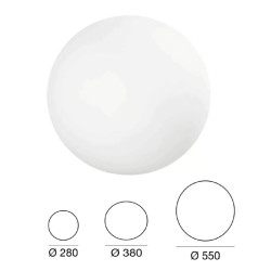 LINEA LIGHT OH! S 12131 lampa sufitowa LED kula IP20, IP65 śr 28-55cm