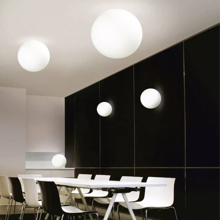 LINEA LIGHT OH! S 12131 lampa sufitowa LED kula IP20, IP65 śr 28-55cm
