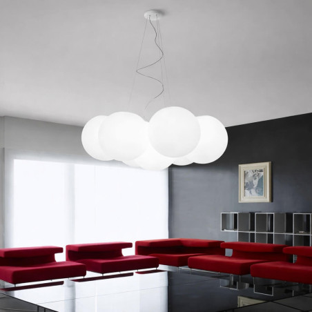 LINEA LIGHT OH! PM 12224, 12225 lampa wisząca kule E27 7x28cm lub 38cm