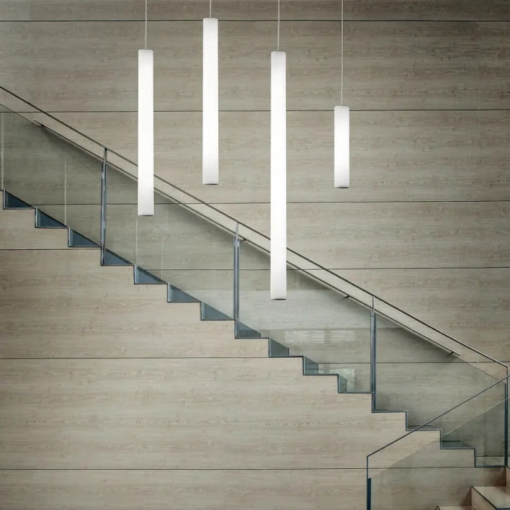 LINEA LIGHT Tu-V4 8841 96W LED pendant lamp white 4 tubes, 3000K/4000K