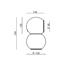 STILNOVO Gravitino541 9711, 9712, 9713, 9714, 9715, 9716 table lamp