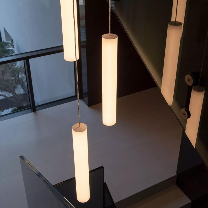 LINEA LIGHT Tu-V 8842, 8843, 8844 &ndash; white pendant tube lamp LED