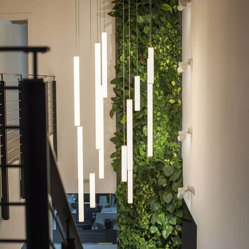 LINEA LIGHT Tu-V 8842, 8843, 8844 lampa wisząca biała tuba lampa LED