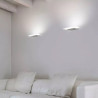 LINEA LIGHT Dublight 7487 white LED wall sconce, 27W 48cm long 3000K