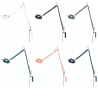 STILNOVO TORINO adjustable LED wall lamp 2700K/3000K, 6 colors