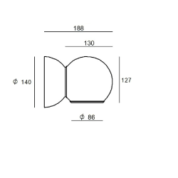 STILNOVO GRAVITINO541 9720, 9721, 9722 kinkiet LED 11W 3000K 3 kolory