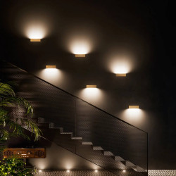 LINEA LIGHT Box W1 kinkiet LED biały, czarny, mosiądz, miedź, beton