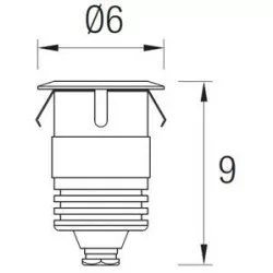 LEDS-C4 Gea oprawa wpuszczana 1W