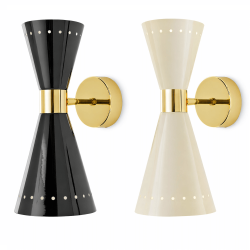 STILNOVO MEGAFONO 9570, 9571 wall lamp 2xE14 up/down