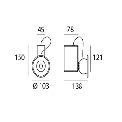 STILNOVO MINIBOX 9275, 9276, 9277, 9278, 9279 LED wall lamp 10W 3000K