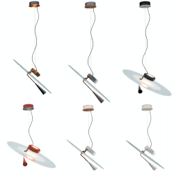 STILNOVO BASCULA LED pendant lamp 2700K/3000K 6 colors