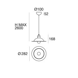 STILNOVO LAMPIATTA 8981, 8982, 8983, 8984, 8985 hanging lamp Ø28 cm