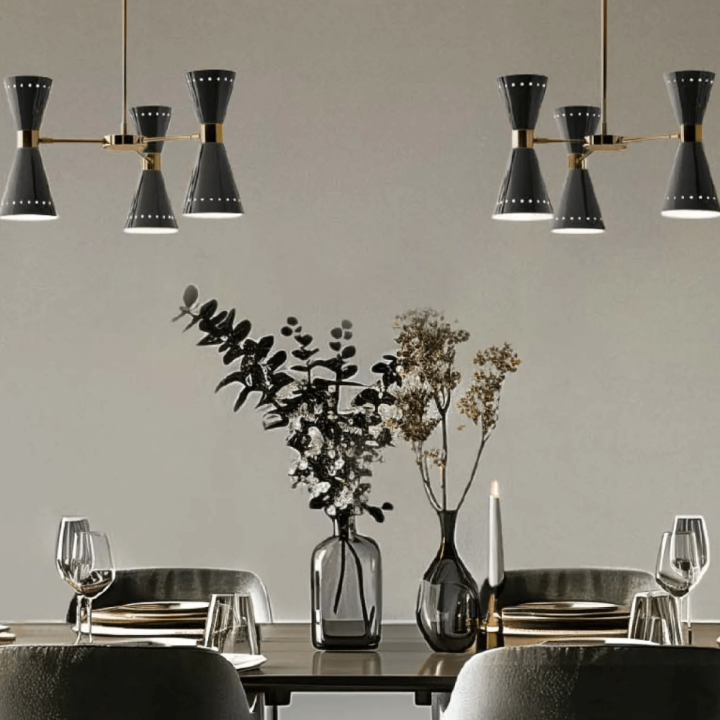 STILNOVO MEGAFONO 9576, 9577 lampa wisząca 6xE14