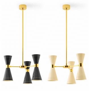 STILNOVO MEGAFONO 9576, 9577 lampa wisząca 6xE14