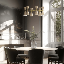 STILNOVO MEGAFONO 9568, 9569 hanging lamp 12xE14